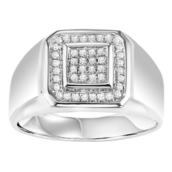 Sterling Silver Diamond Ring 1/4 ctw