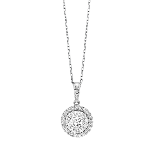 TriStar 14KW Diamond Pendant
